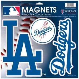 WinCraft MLB Los Angeles Dodgers 18778014 Vinyl Magnet, Size 11" x 11"
